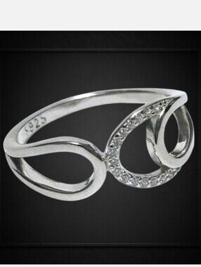 Sterling silver wrap ring Size 7